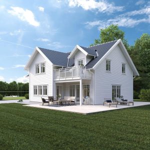 Mẫu nhà lắp ghép 2 tầng