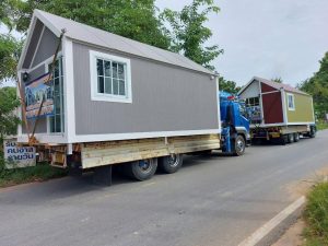 Vận chuyển nhà lắp ghép 3m x 11m